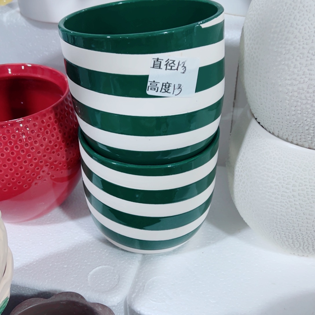 有孔，陶瓷花盆满10米包邮发货