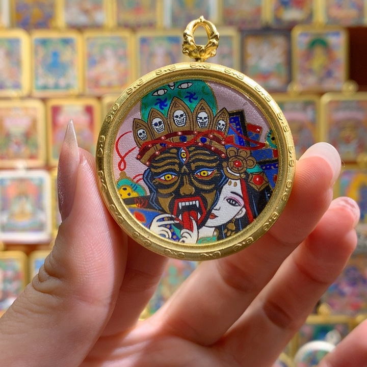 吊坠般若唐卡非遗传承