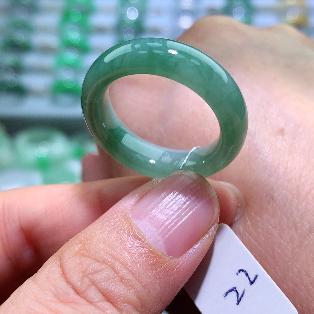 翡翠戒指未镶嵌22号