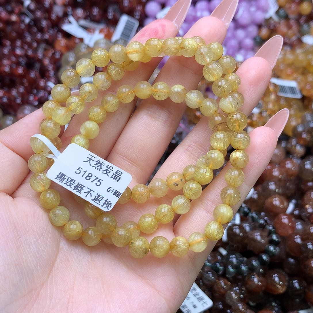 水晶手链未镶嵌，