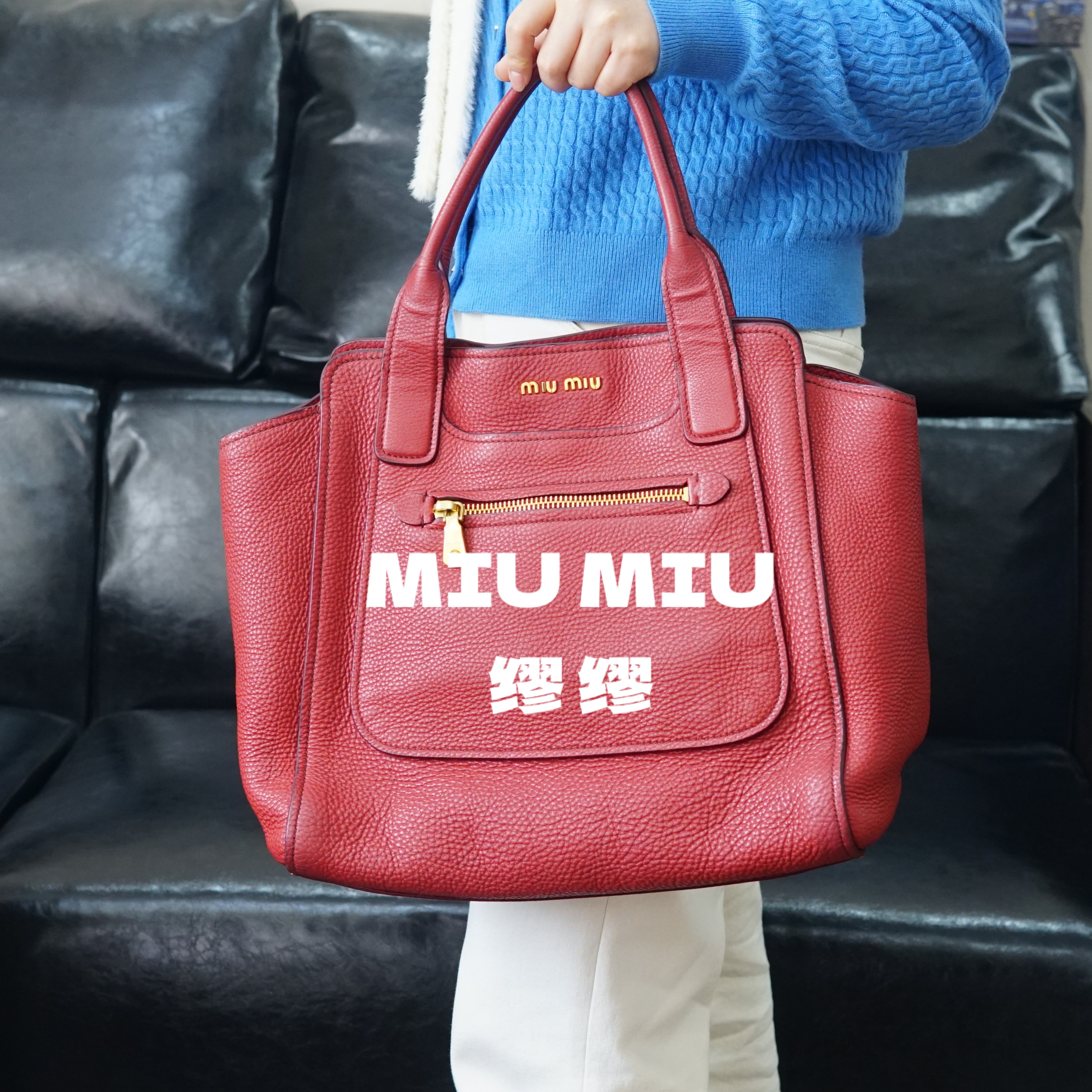 95新 MIU MIU/缪缪 miumiu/红色单肩包/BZ01606049/6049