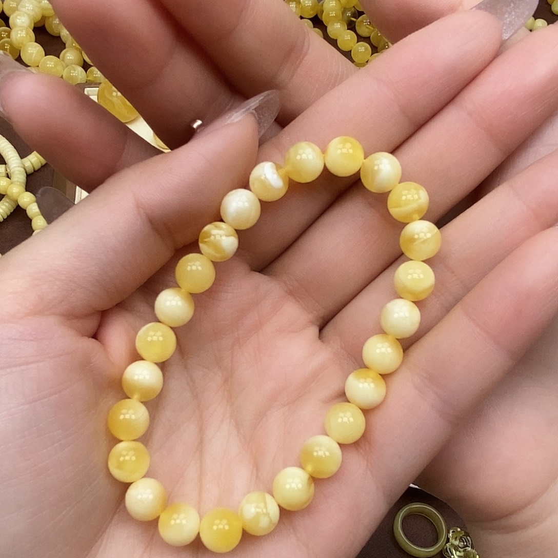 琥珀未镶嵌珠宝奇石金白妖花