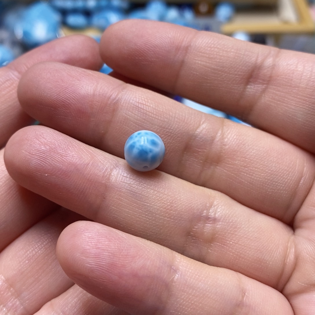 未镶嵌针钠钙石（海纹石）手链柏*