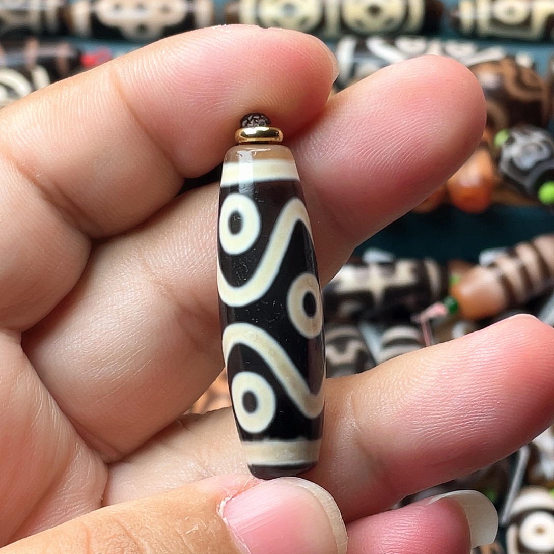 玛瑙/玉髓未镶嵌颈饰聚缘水纹六