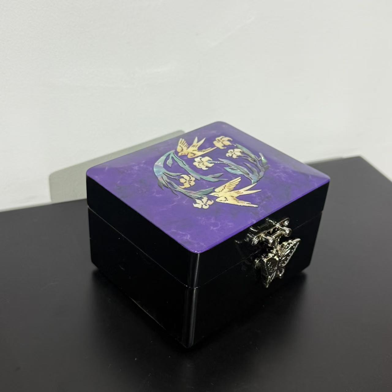 匠心严选YZQQ螺钿小鲍鱼盒（紫孔雀）