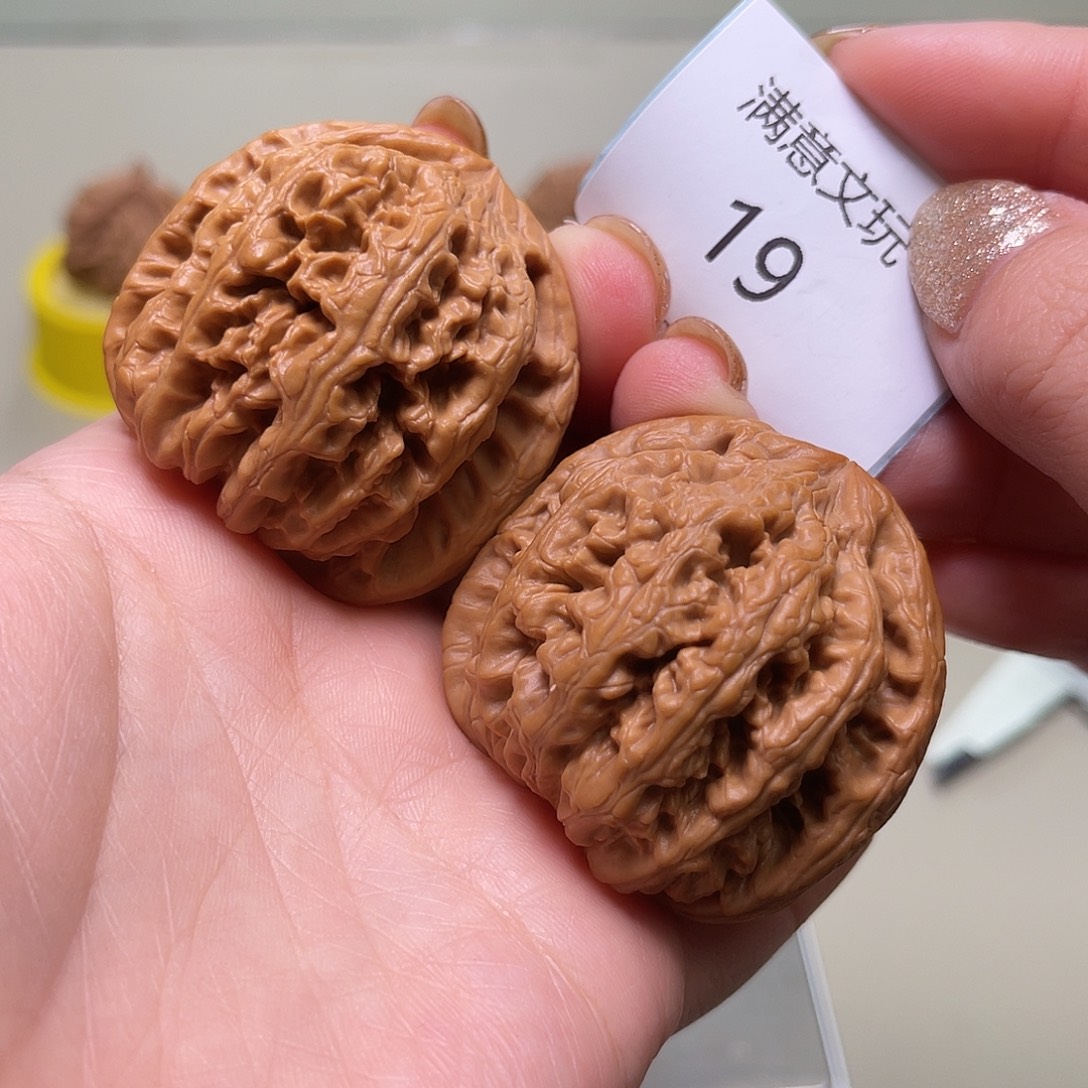 文玩核桃把件粗筋42.19