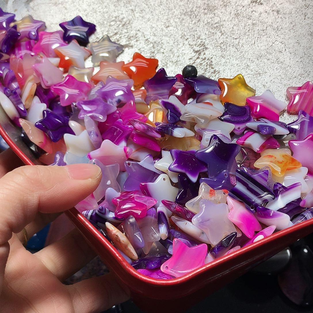 未镶嵌手串玛瑙/玉髓十个