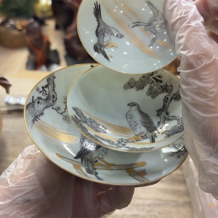 陶瓷古美术置物摆件