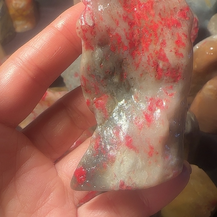 无***尘昌化石昌化鸡血石原石