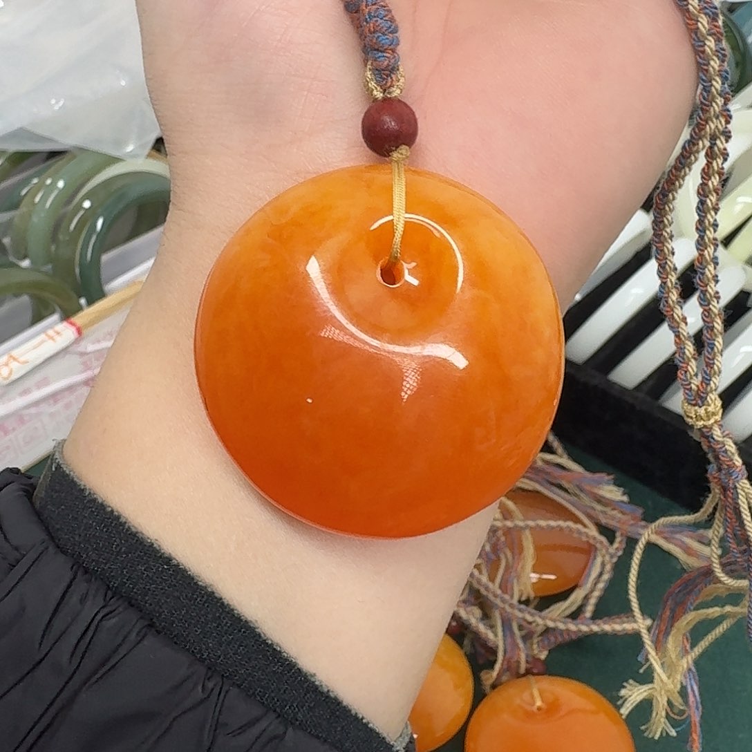 琥珀颈饰未镶嵌508号