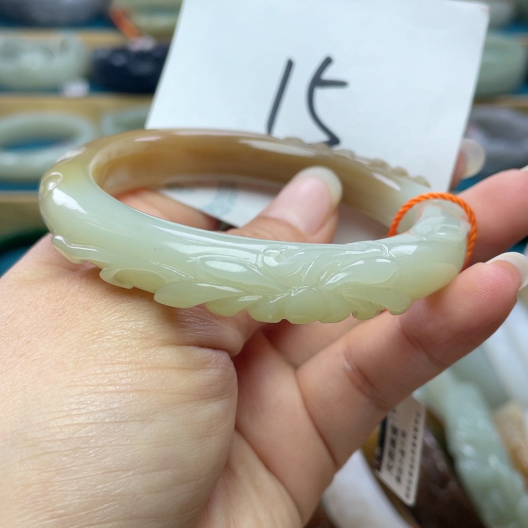 未镶嵌手镯和田玉圈口58