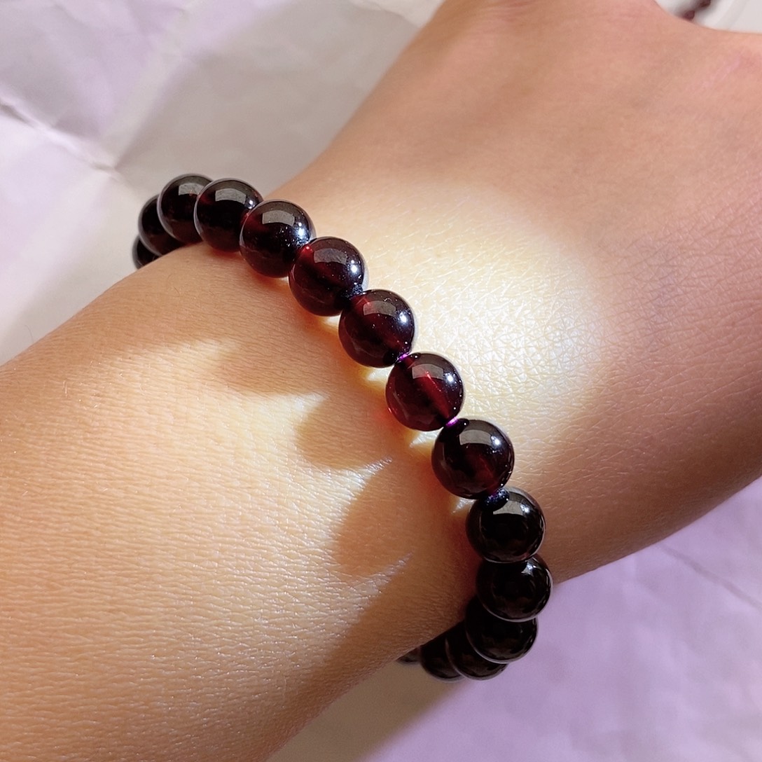 石榴石手链未镶嵌8.0福利