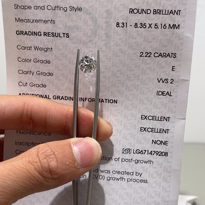 实验室培育钻石裸石未镶嵌