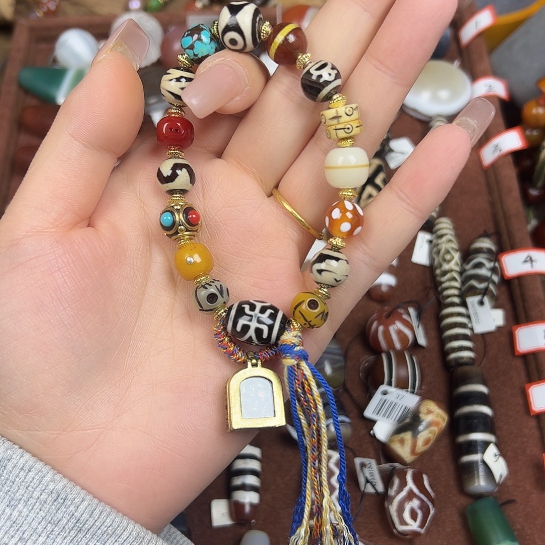 玛瑙/玉髓合金手链玛瑙