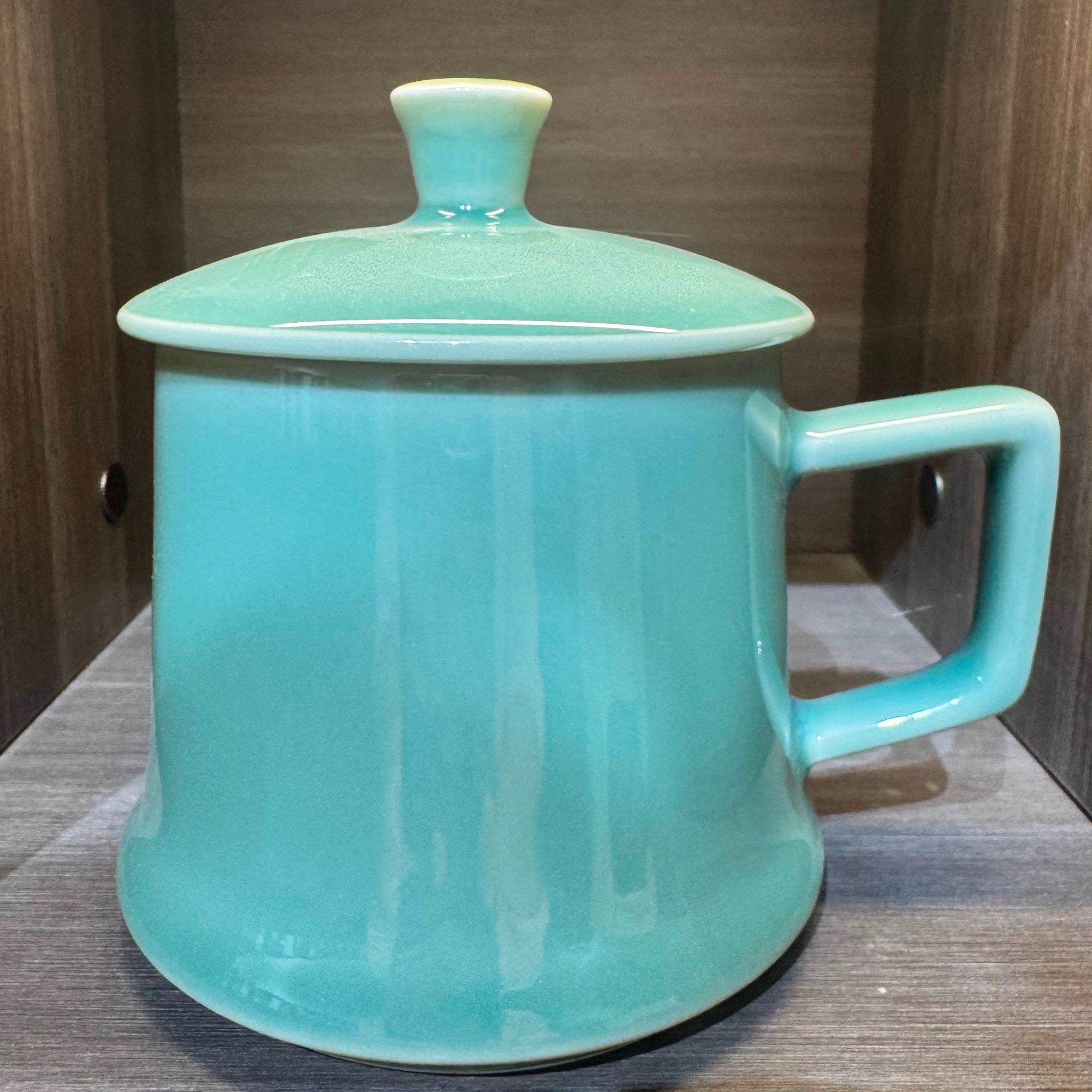 青瓷茶杯功夫茶具品茗杯龙泉青瓷梅子青莲瓣杯陶瓷主人杯