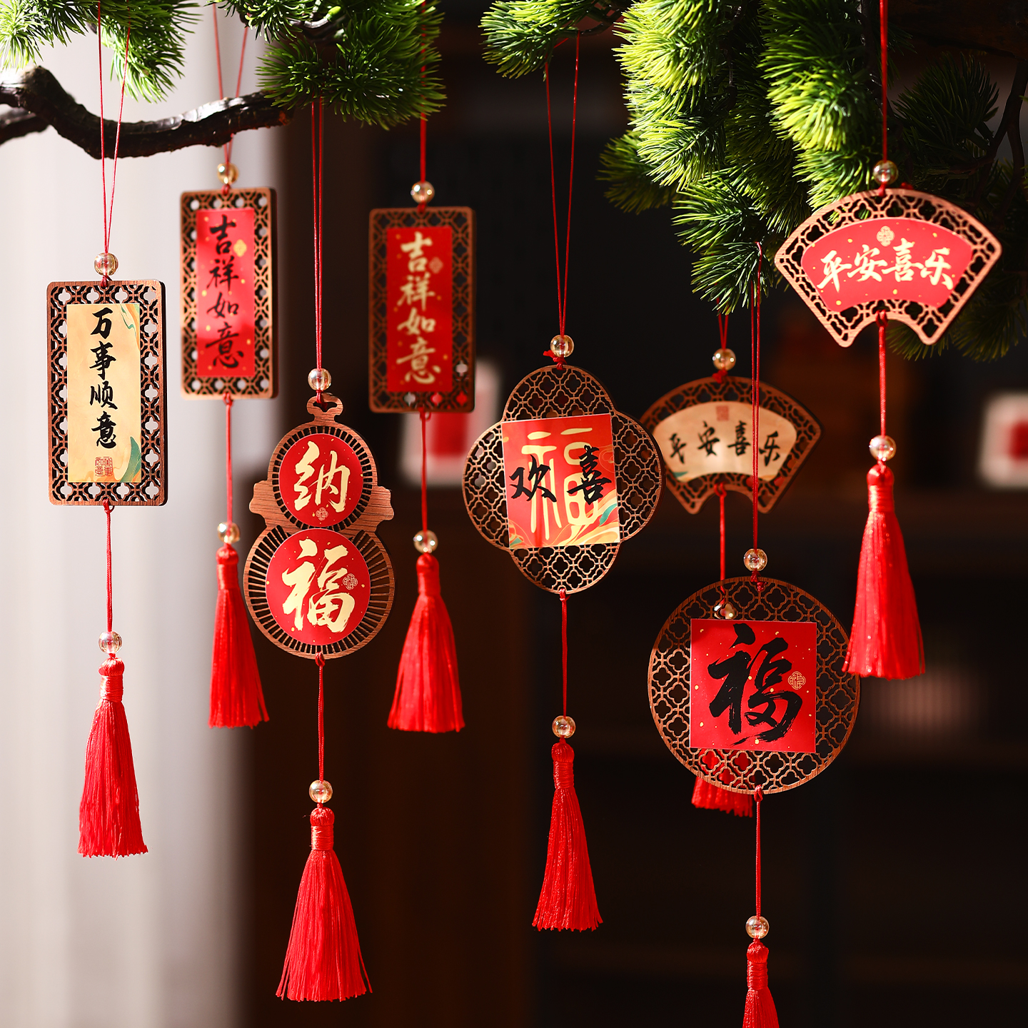 2026新款马年新年福字挂件大门挂饰过年客厅氛围布置春节装饰用品