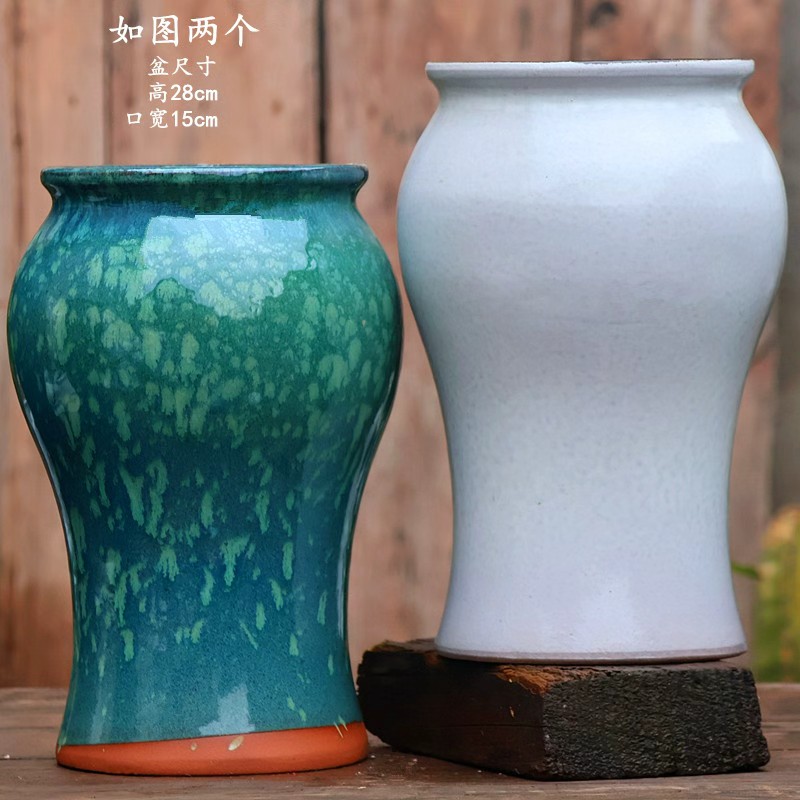 大号高筒花盆家用室内兰花鱼尾多肉悬崖老桩盆栽适用