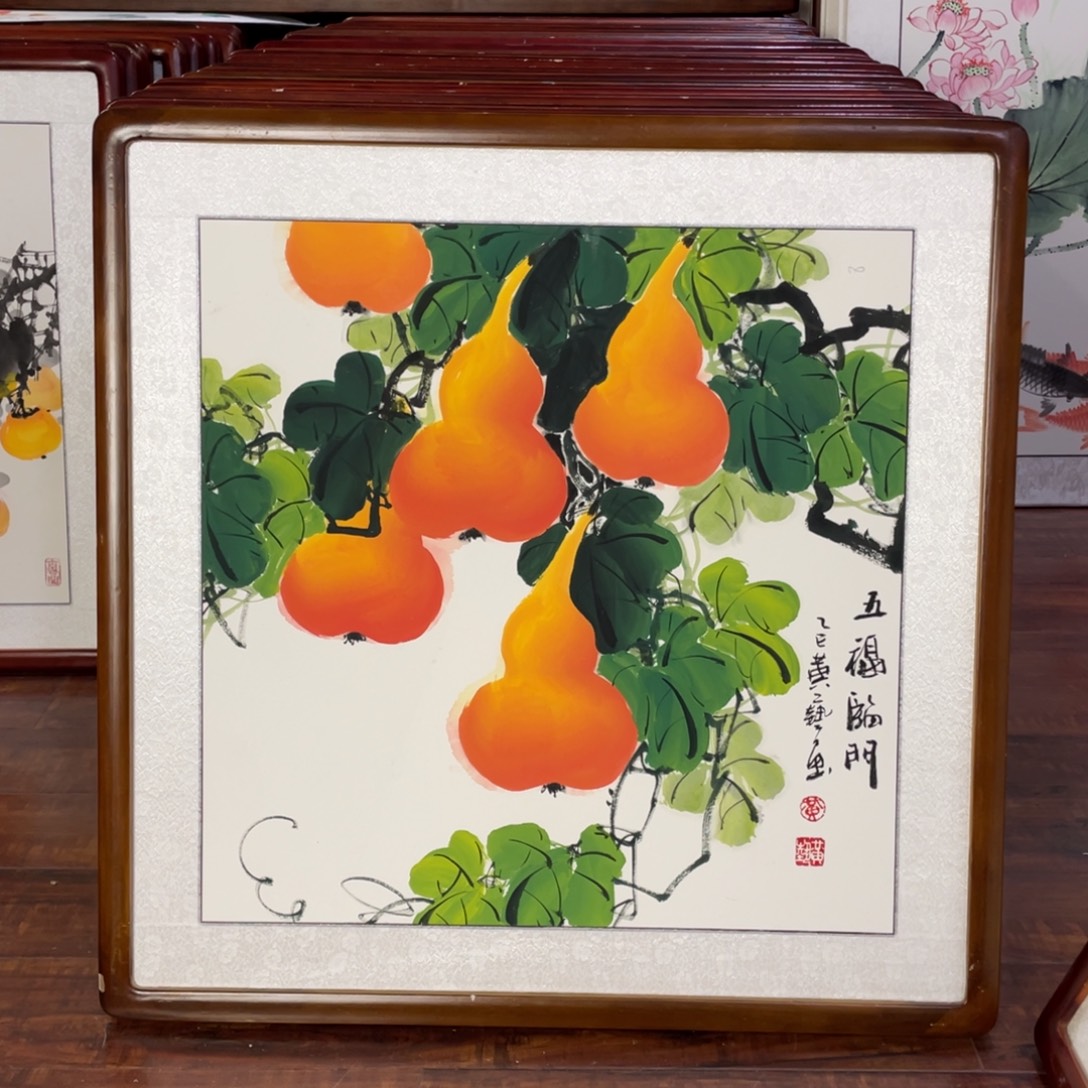 国画带框尺寸63*63厘米