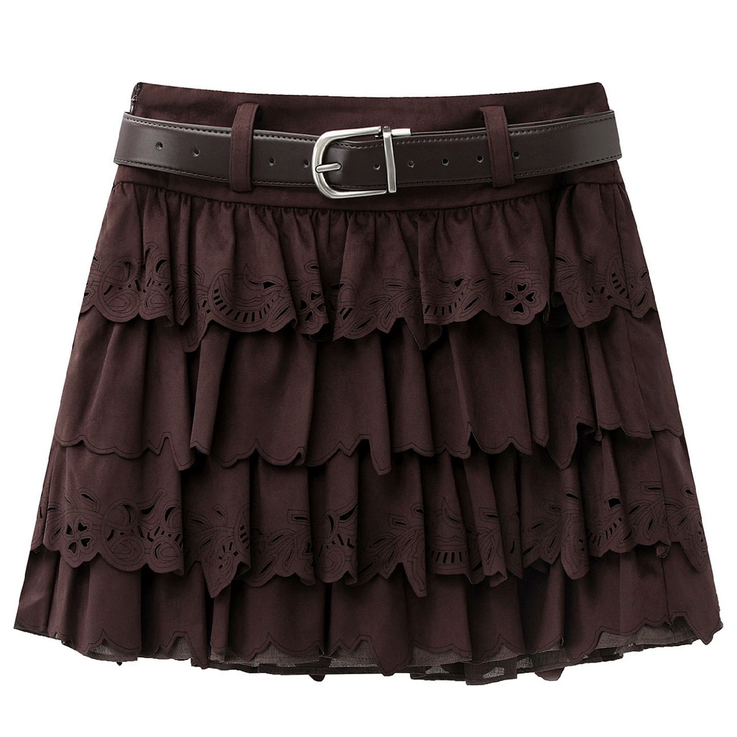 【花纹镂空】百搭波嬉风蛋糕裙休闲半身短裙女3006