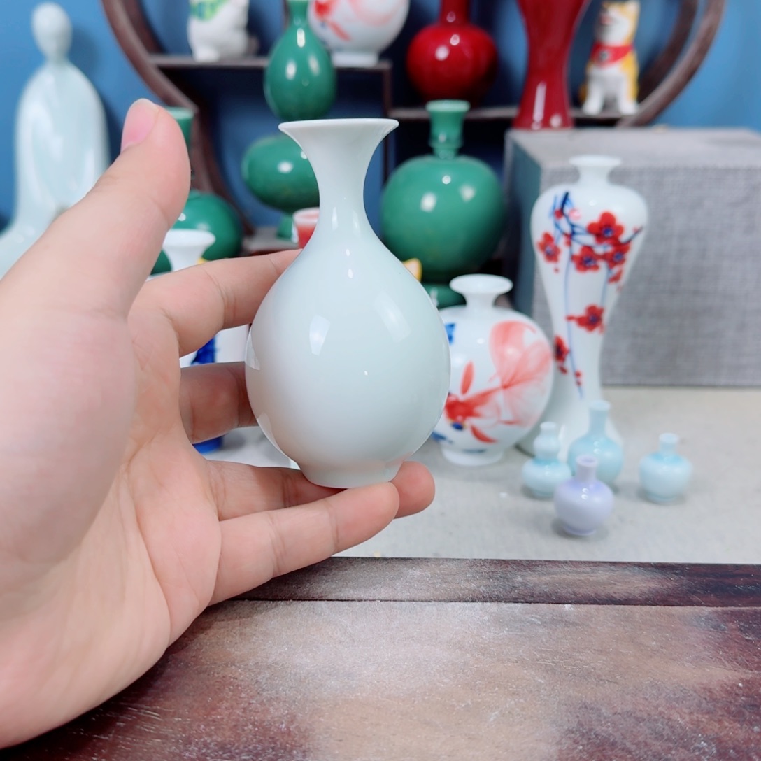 陶瓷手工小花器摆件