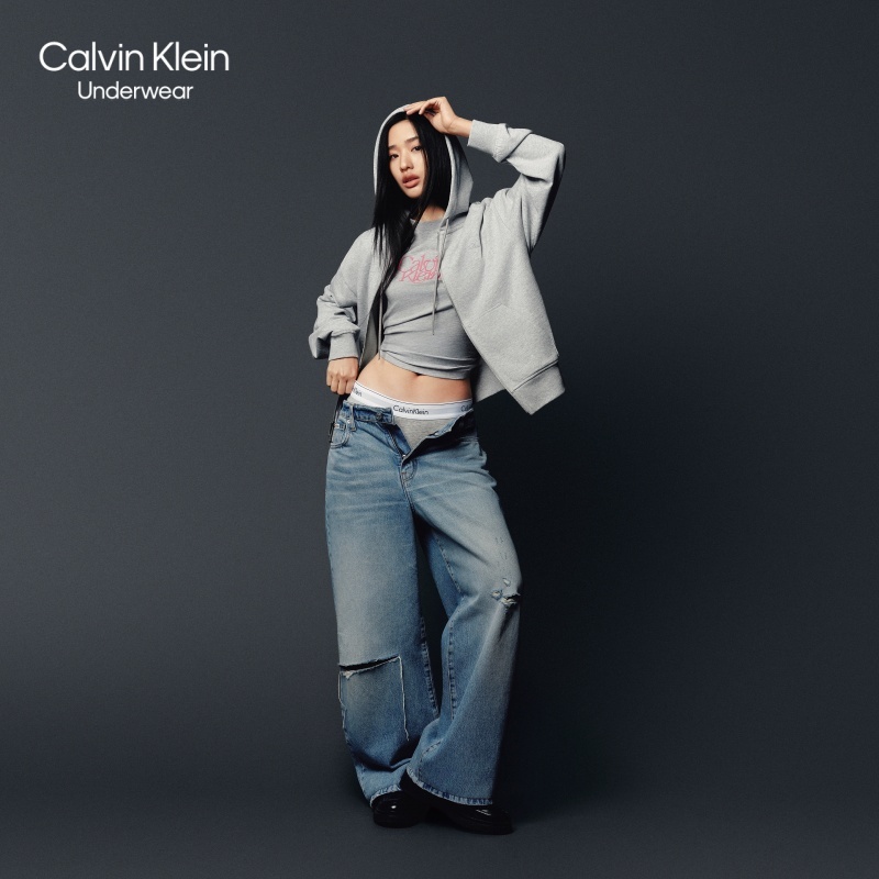 【明星同款摩登引力带】CK内衣女士性感舒适黑白灰三角内裤