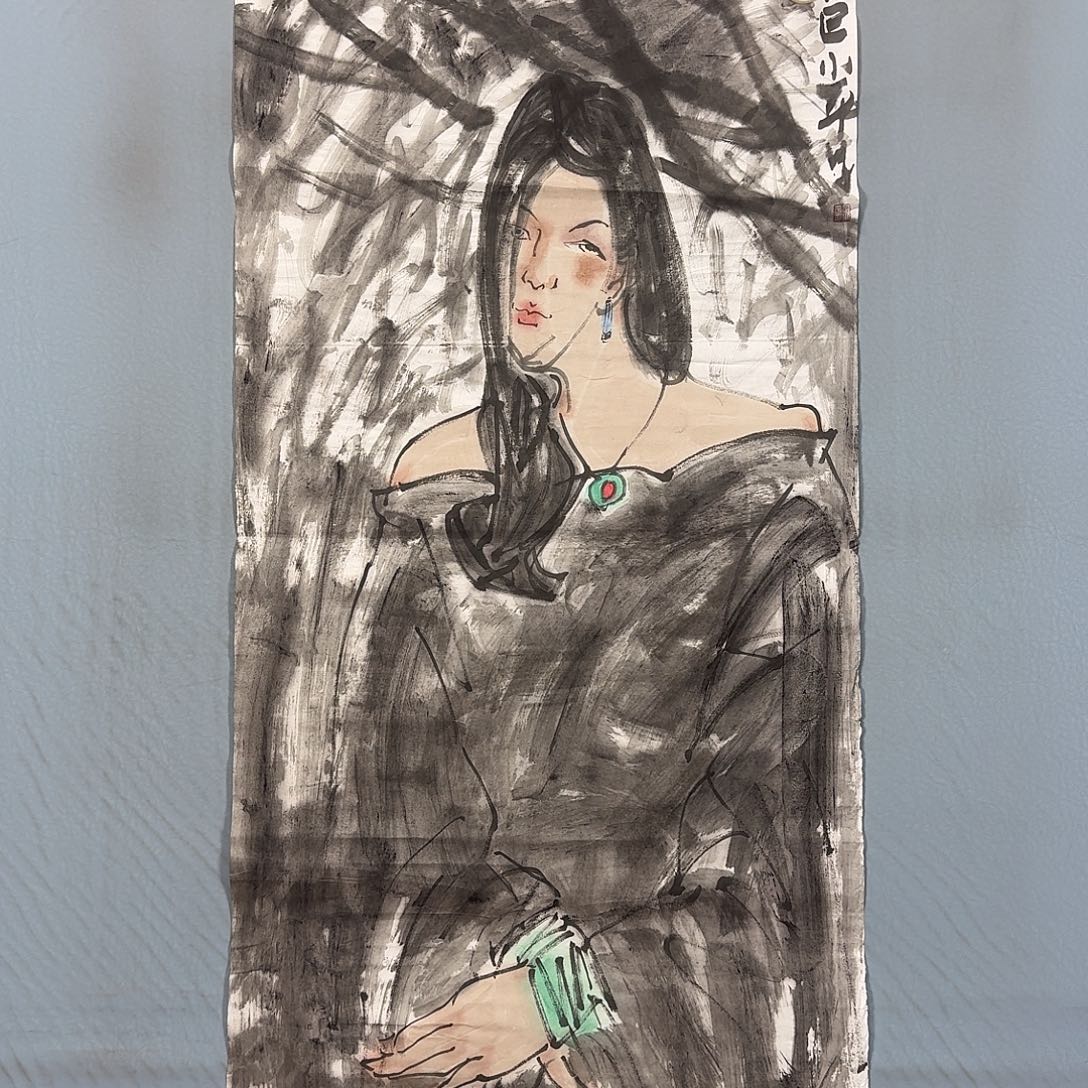 国画1497 牡丹花的味道