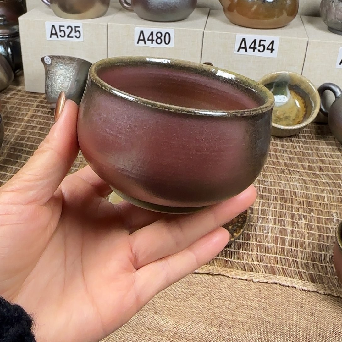 云南建水紫陶古法柴烧壶