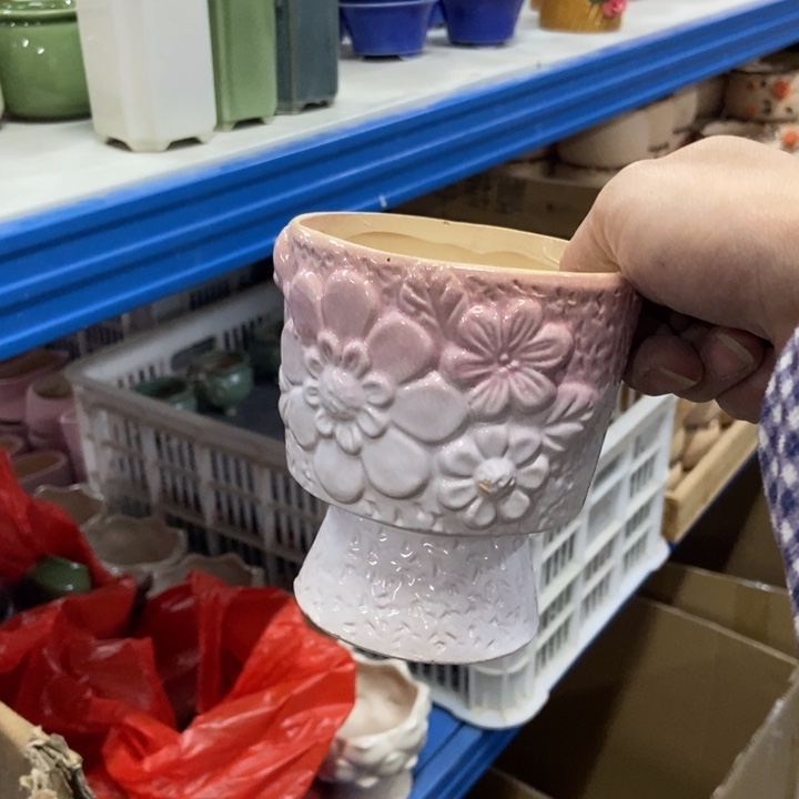 陶瓷花盆单场满9.9发10*11.5