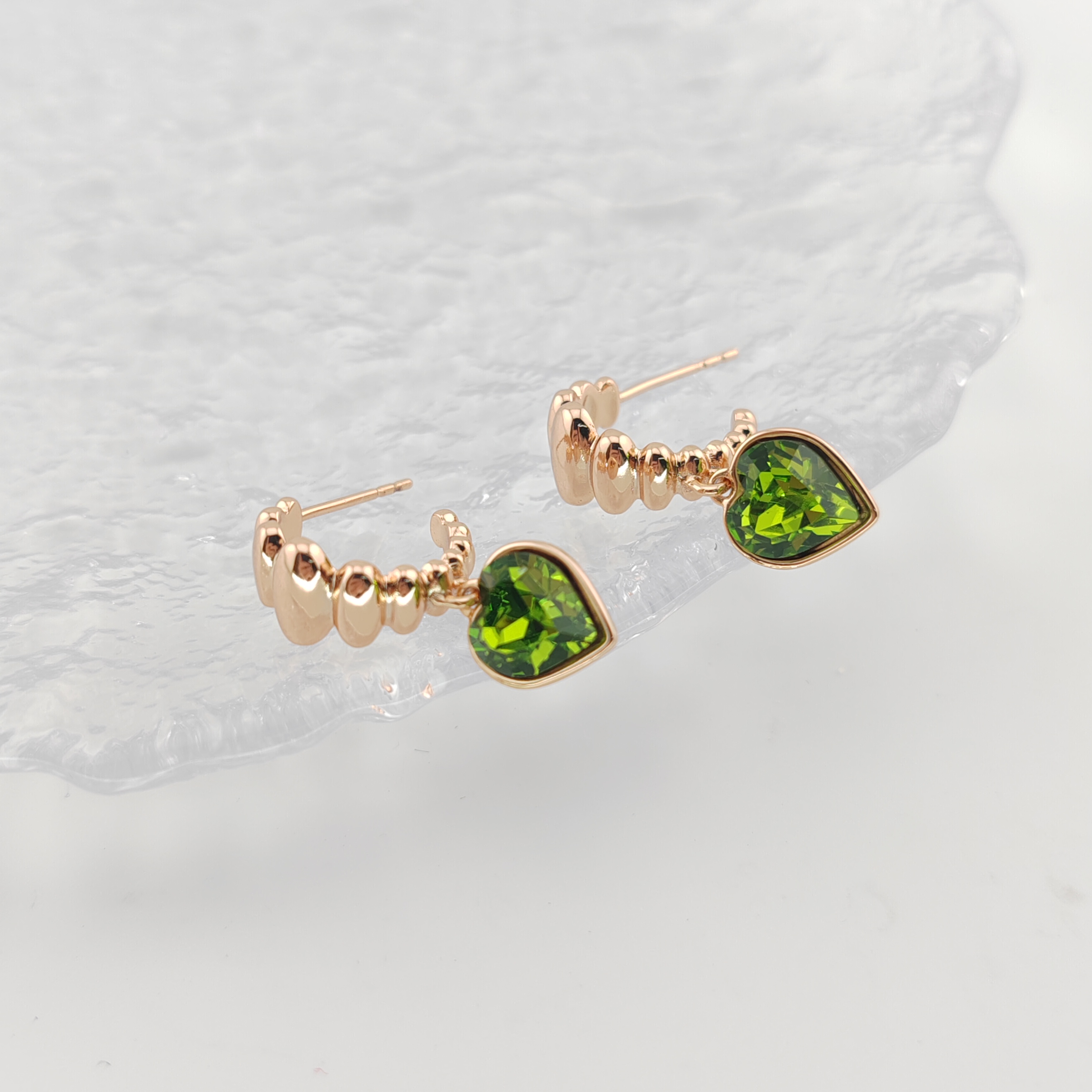 XUPING/旭平首饰 合金仿水晶耳饰 【潘生福利】爱心GDD X000810011