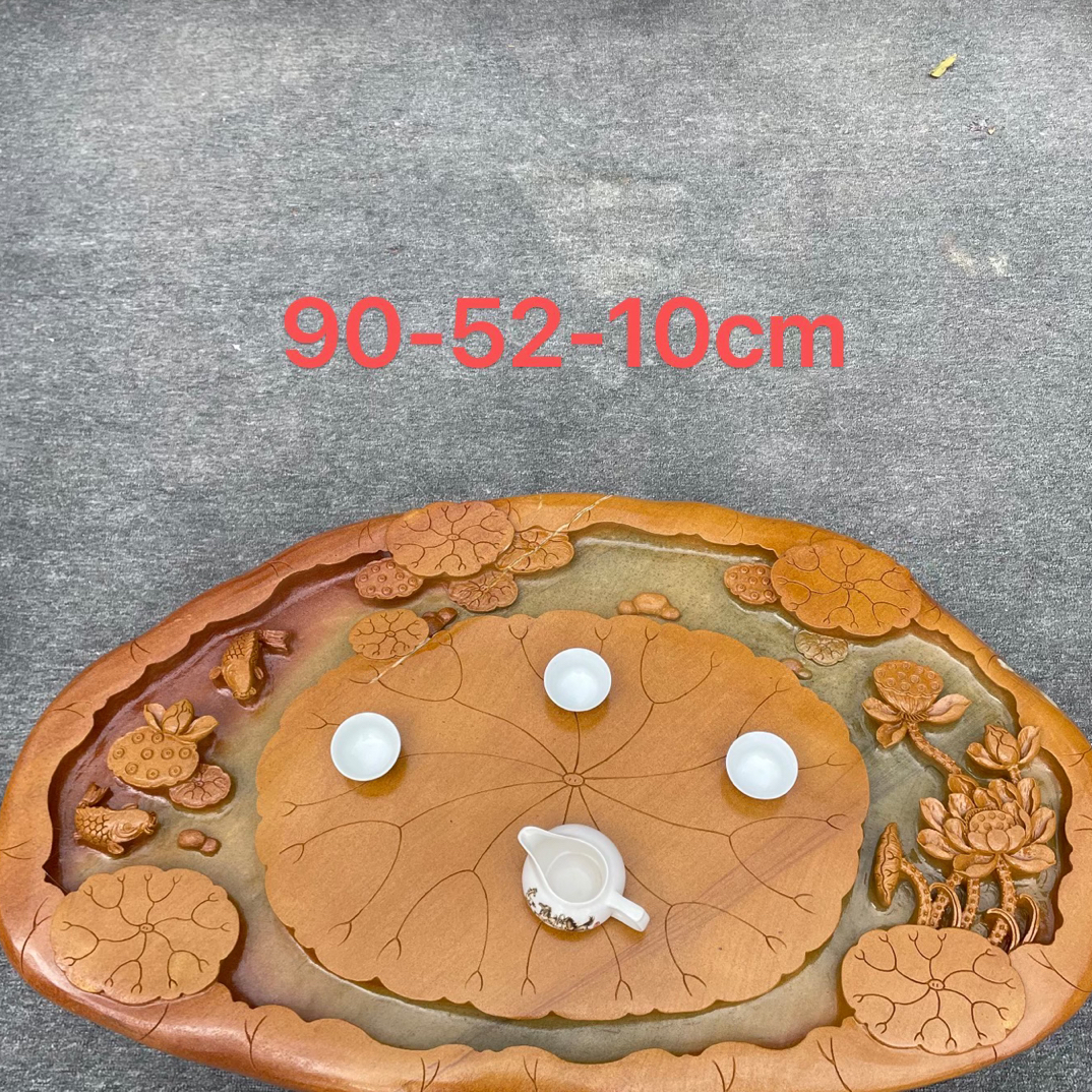 端砚石茶盘，石质细腻，石色漂亮，雕刻精美，高端大气