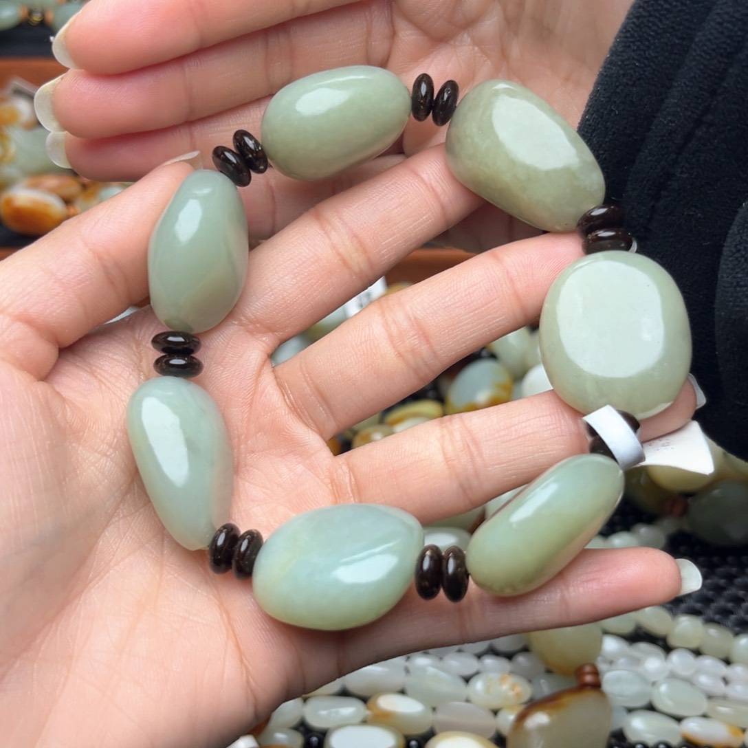 和田玉手链未镶嵌平**云