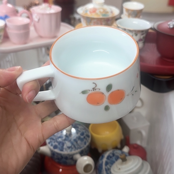 微瑕陶瓷茶具茶杯茶壶