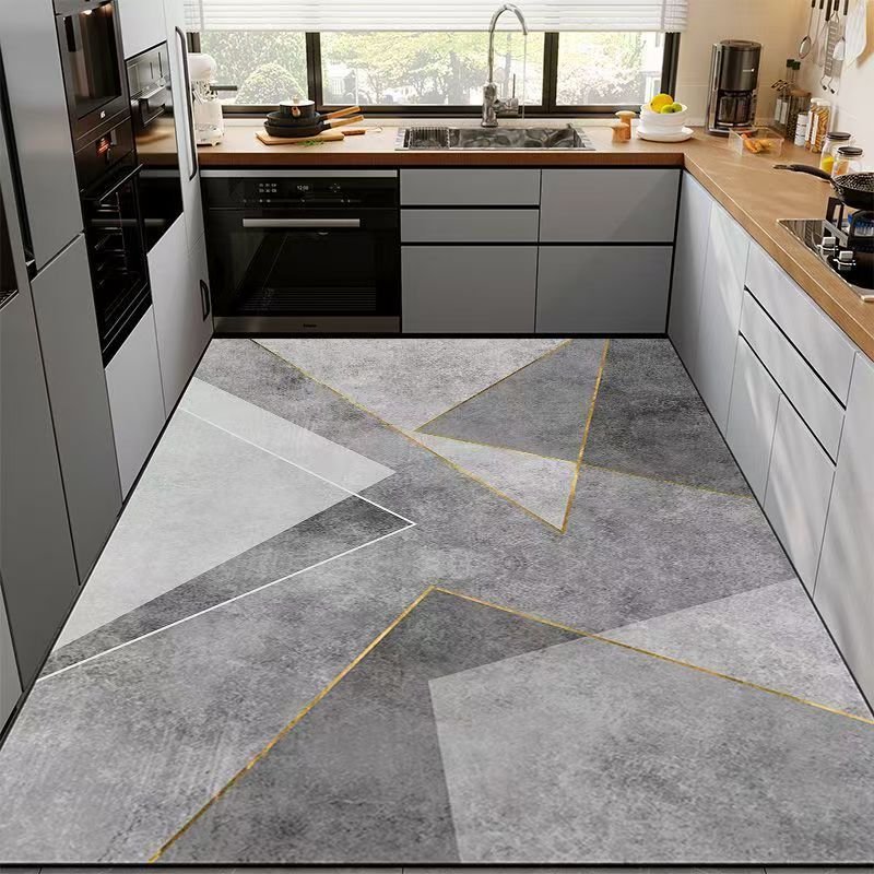 2025新款厨房专用地垫防水防油吸水吸油地毯防滑耐脏大面积厨房毯