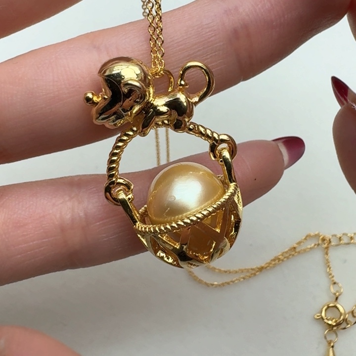 海水珍珠颈饰银S925镶嵌