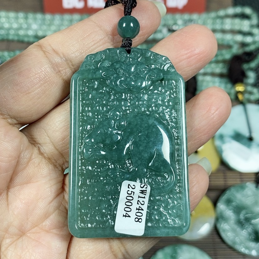 【闪购商品】翡翠颈饰未镶嵌玉吊坠翡翠玉双面生肖鼠