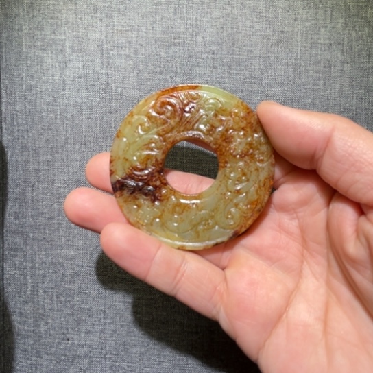 和田玉挂件未镶嵌童****g