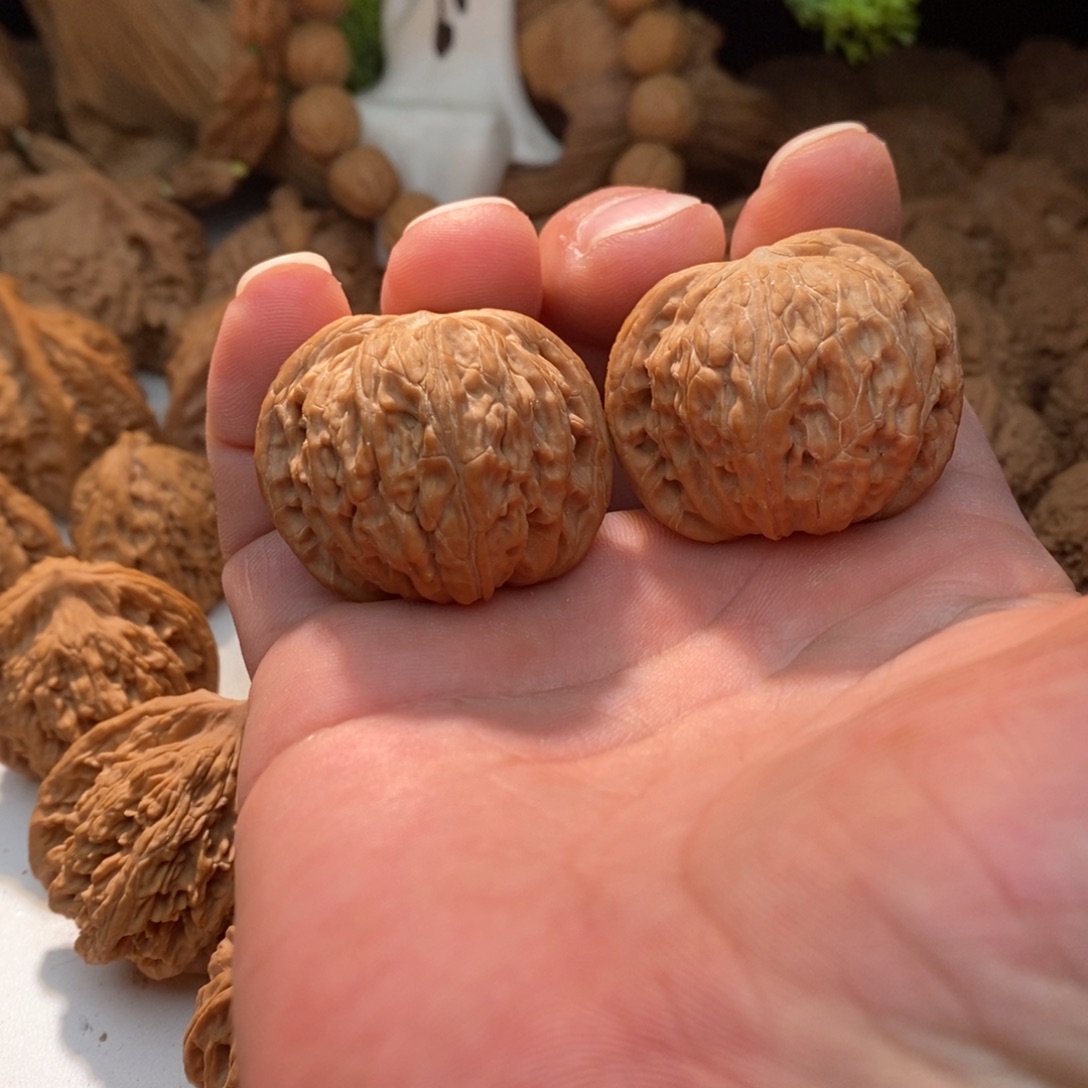 文玩核桃把件磨盘40