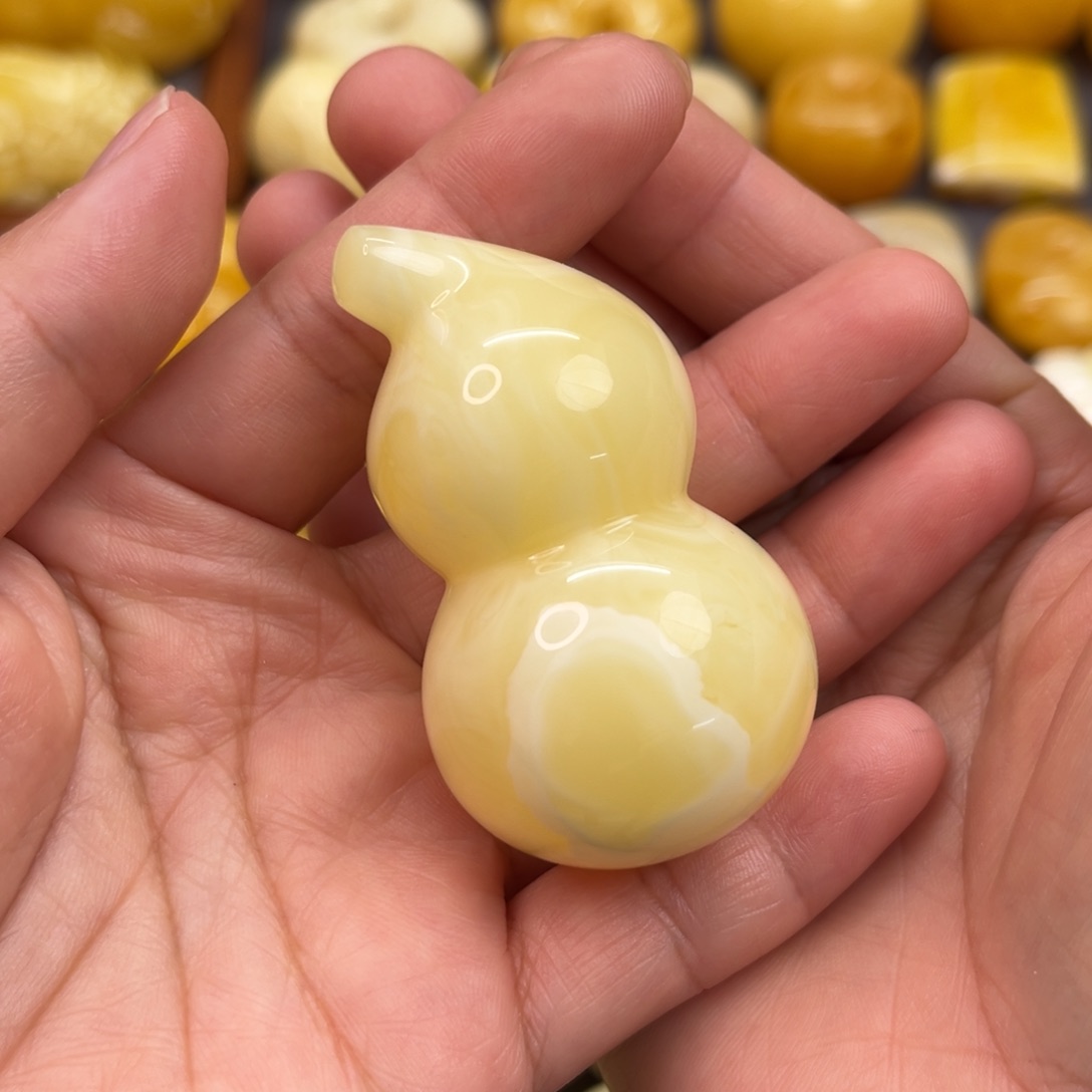 未镶嵌琥珀珠宝奇石葫芦