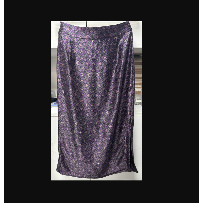 香云纱提花印花时尚气质夏季中式半身包臀裙---61158