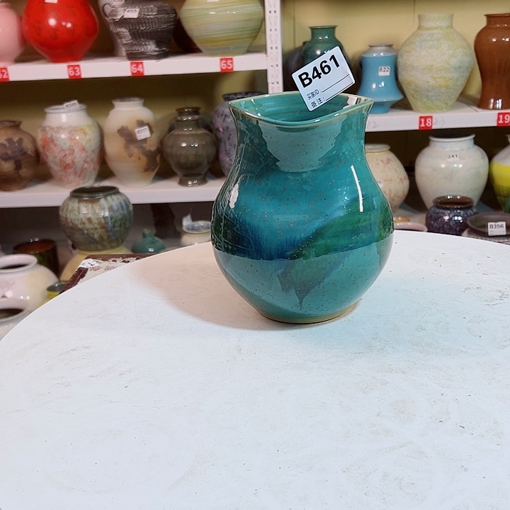 花瓶白泥高20口10。461