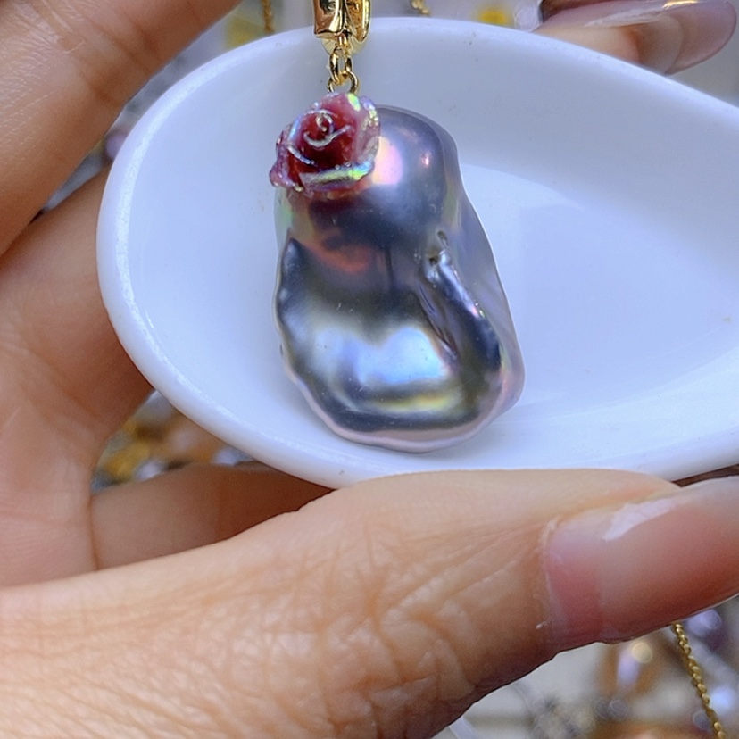 【闪购商品】淡水珍珠吊坠合金