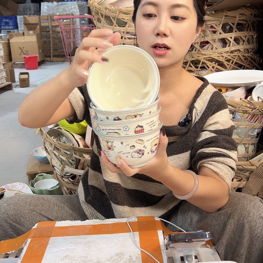 潮州陶瓷餐具微瑕4.75寸