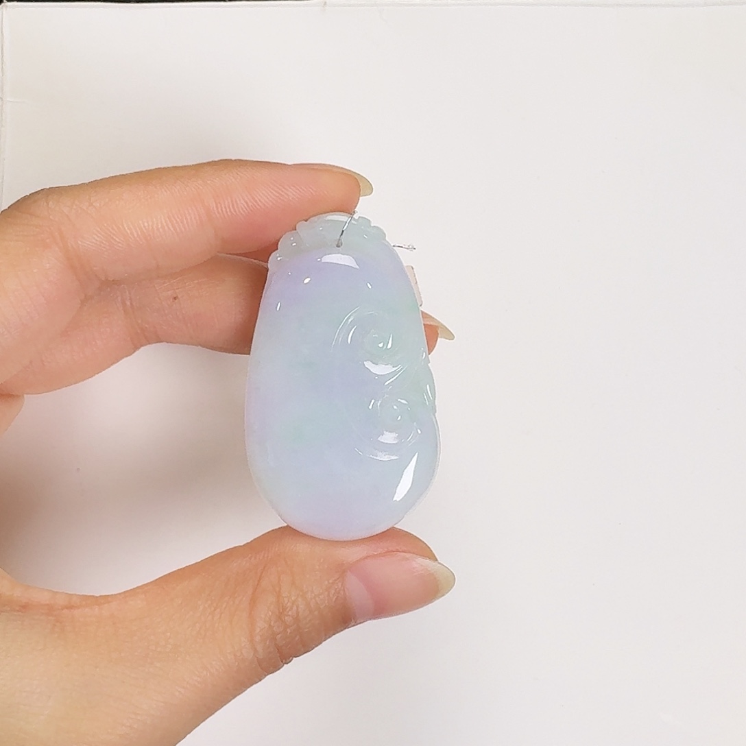 翡翠颈饰未镶嵌如意吊坠