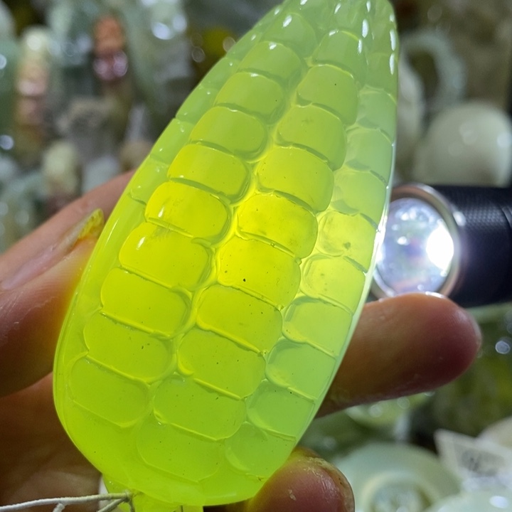 岫玉未镶嵌岫玉手把