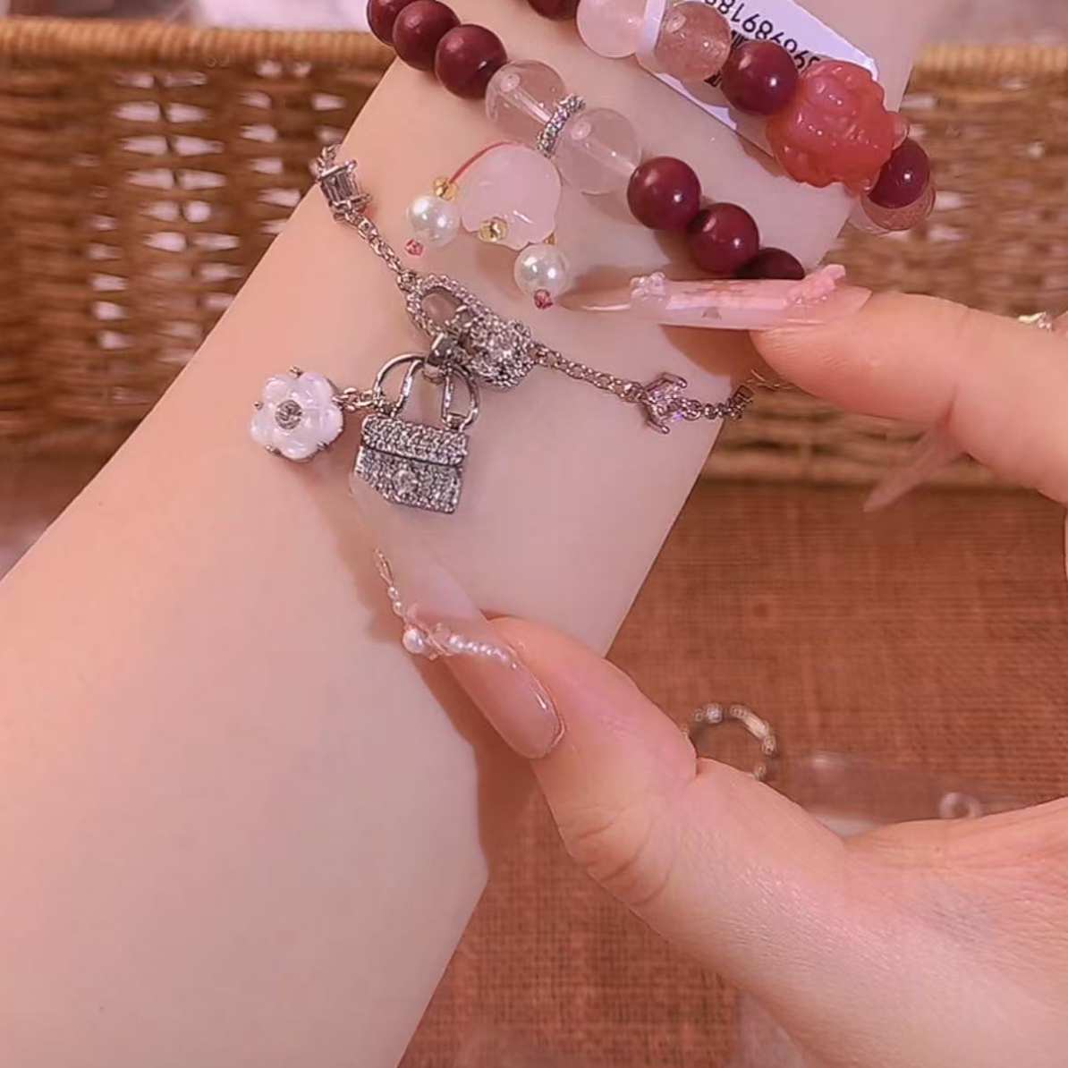 合金布艺手链 芳华005