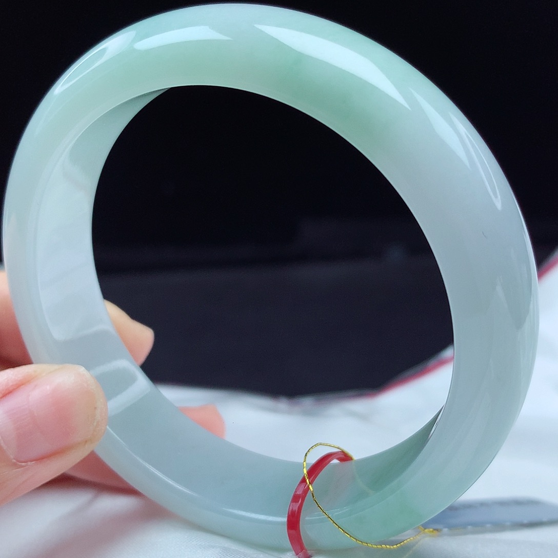 翡翠未镶嵌手镯56圈轮胎3275