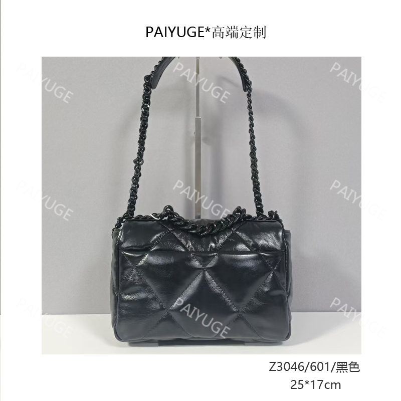 Z3046/601/黑武士 paiyuge高端订制女士手提包单肩包斜挎包1858