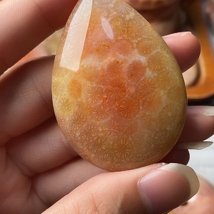 宝***碗硅化珊瑚未镶嵌颈饰