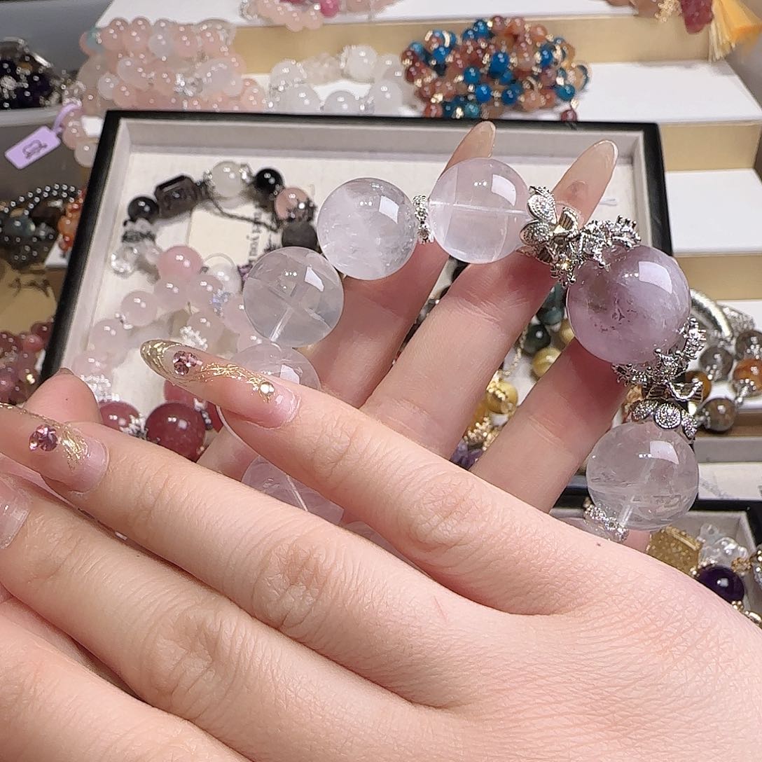 水晶手链未镶嵌长****子八