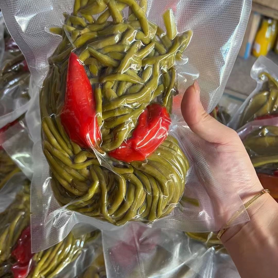 农家腌豆角2025老坛腌制下饭开胃菜传统腌制泡缸豆现货发售500g